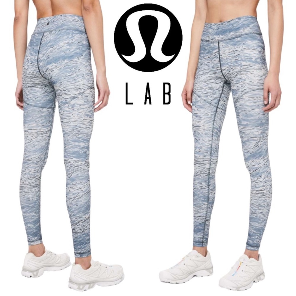 Like New Lululemon Lab Arise Tight 28” Dawn Blue Multi High Rise 7/8 Leggings